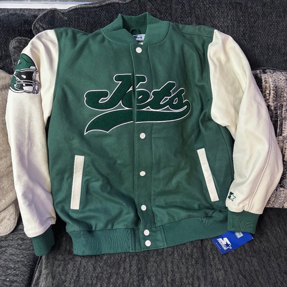New York Jets NFL Starter Jacket Mens size Large - Picture 1 of 7